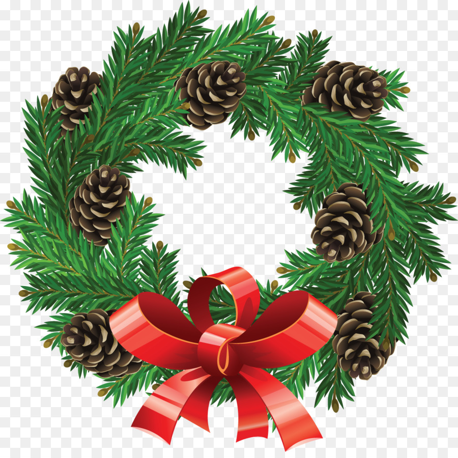 Wreath Christmas Garland Clip art - garland png download - 1155*1139 - Free Transparent Wreath png Download.