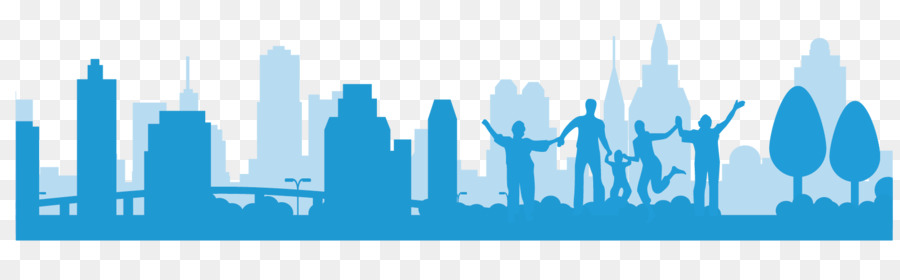 Architecture Silhouette Blue - Blue city building silhouettes lateral material png download - 1631*478 - Free Transparent Architecture png Download.