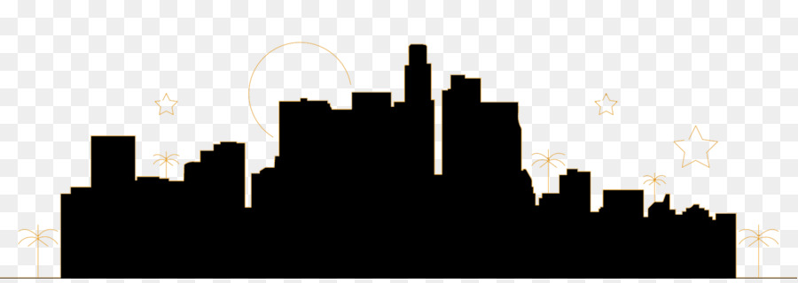 Hollywood Skyline Silhouette - city silhouette png download - 1607*563 - Free Transparent Hollywood png Download.