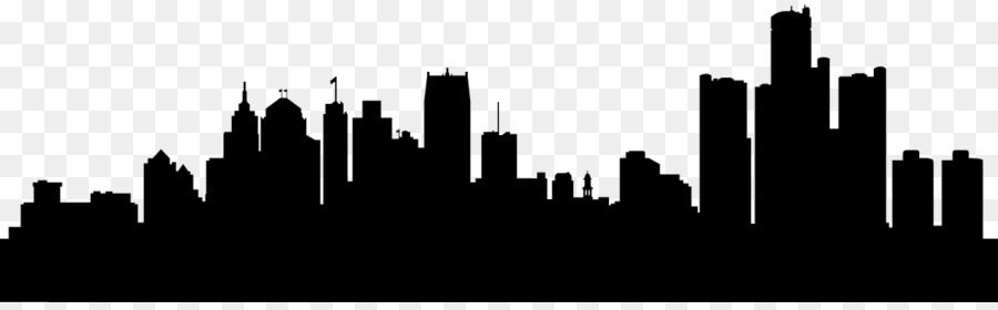 Detroit Wall decal Sticker Printing - detroit city skyline silhouette png download - 1180*358 - Free Transparent Detroit png Download.