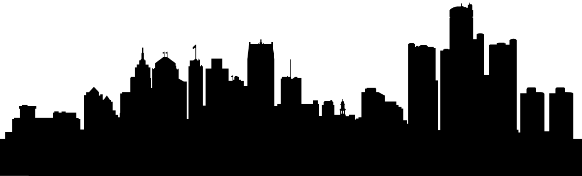 detroit skyline silhouette png
