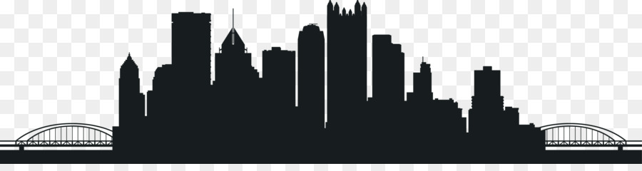 Pittsburgh Wall decal Printing Skyline Art - Silhouette png download - 2800*714 - Free Transparent Pittsburgh png Download.