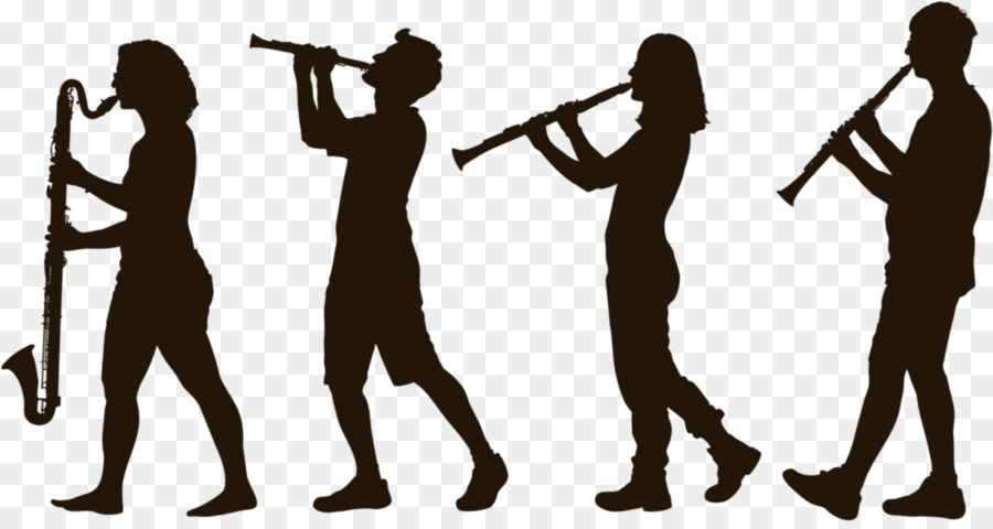 marching band clarinet silhouette