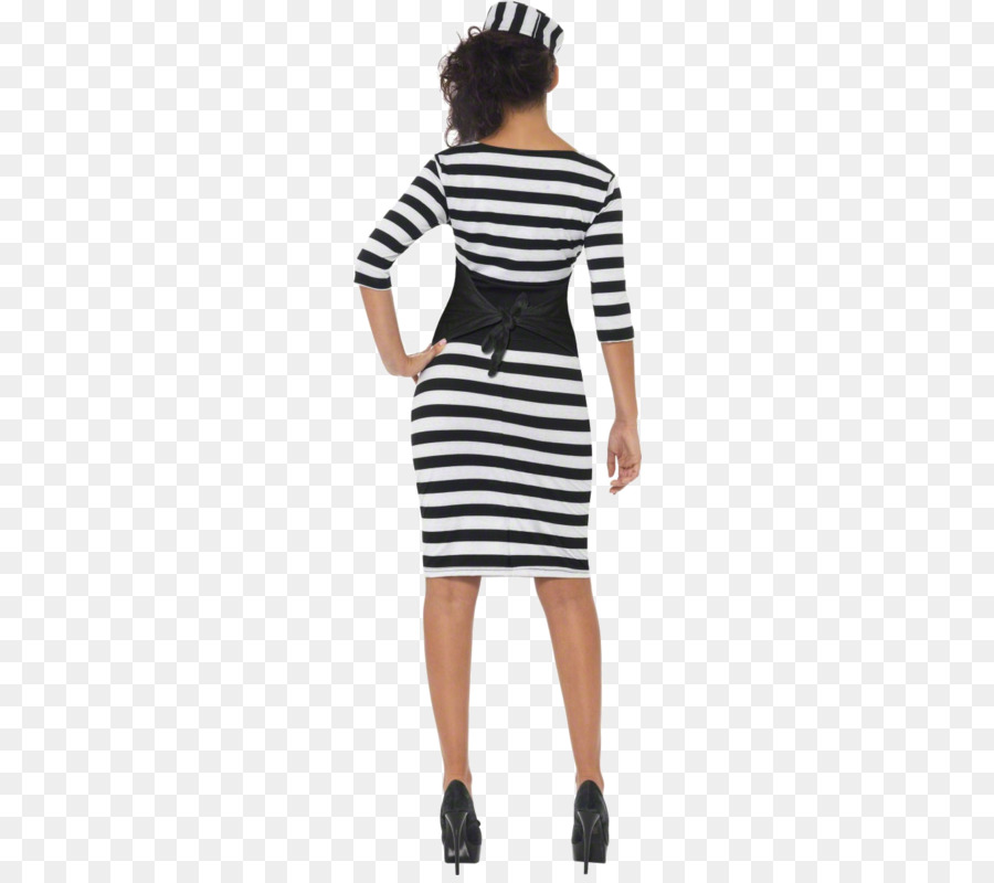 Dress Classy Convict Costume Adult Clothing Prisoner - prison outfit png download - 500*793 - Free Transparent Dress png Download.