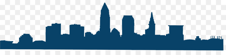 Cleveland New York City Skyline Silhouette Drawing - Silhouette png download - 1388*312 - Free Transparent Cleveland png Download.