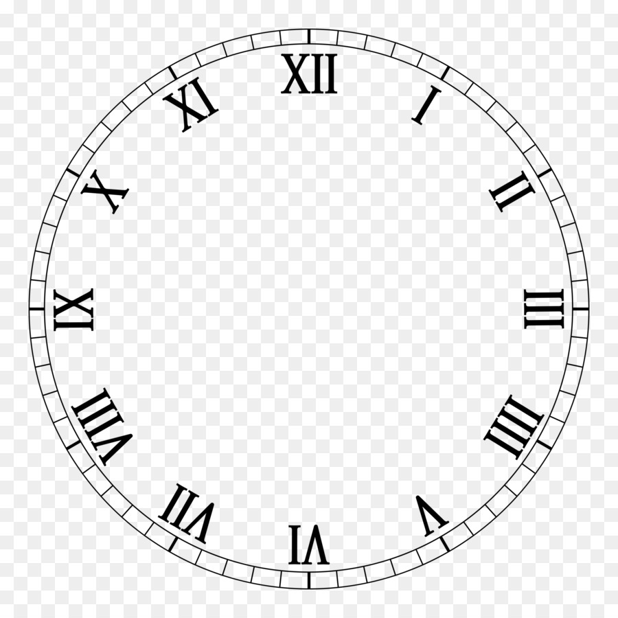 Clock face Roman numerals Digital clock Movement - roman numerals png download - 2700*2700 - Free Transparent Clock Face png Download.