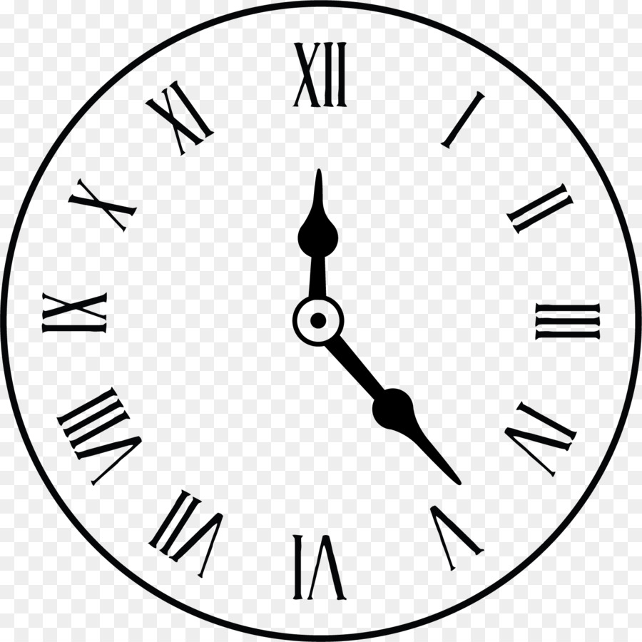 Clock face Alarm clock Roman numerals - Hand painted black clock png download - 1501*1501 - Free Transparent Clock png Download.