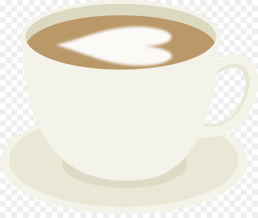 White coffee Cappuccino Ristretto Cuban espresso - Free Coffee Cup Clipart png download - 4173*3462 - Free Transparent White Coffee png Download.