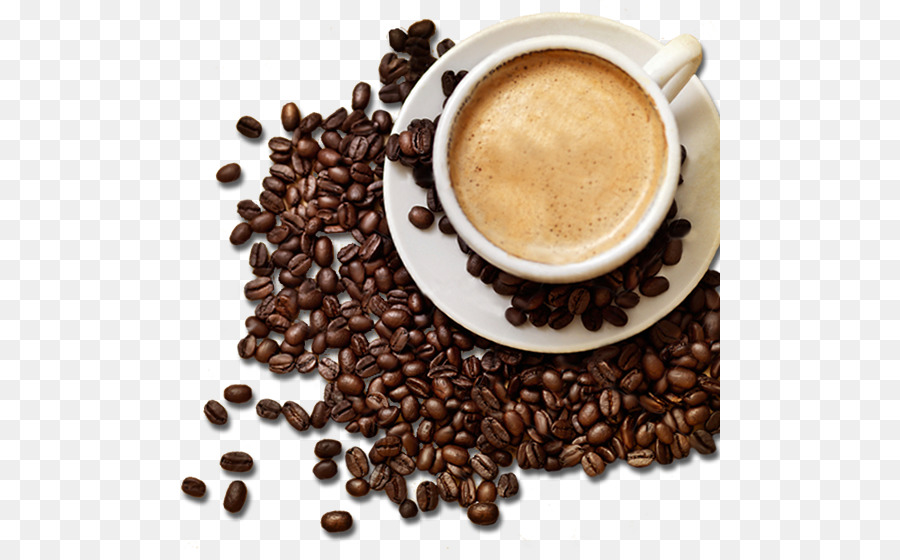 Coffee Tea Latte Cappuccino Cafe - Mellow coffee and coffee beans png download - 541*549 - Free Transparent Coffee png Download.