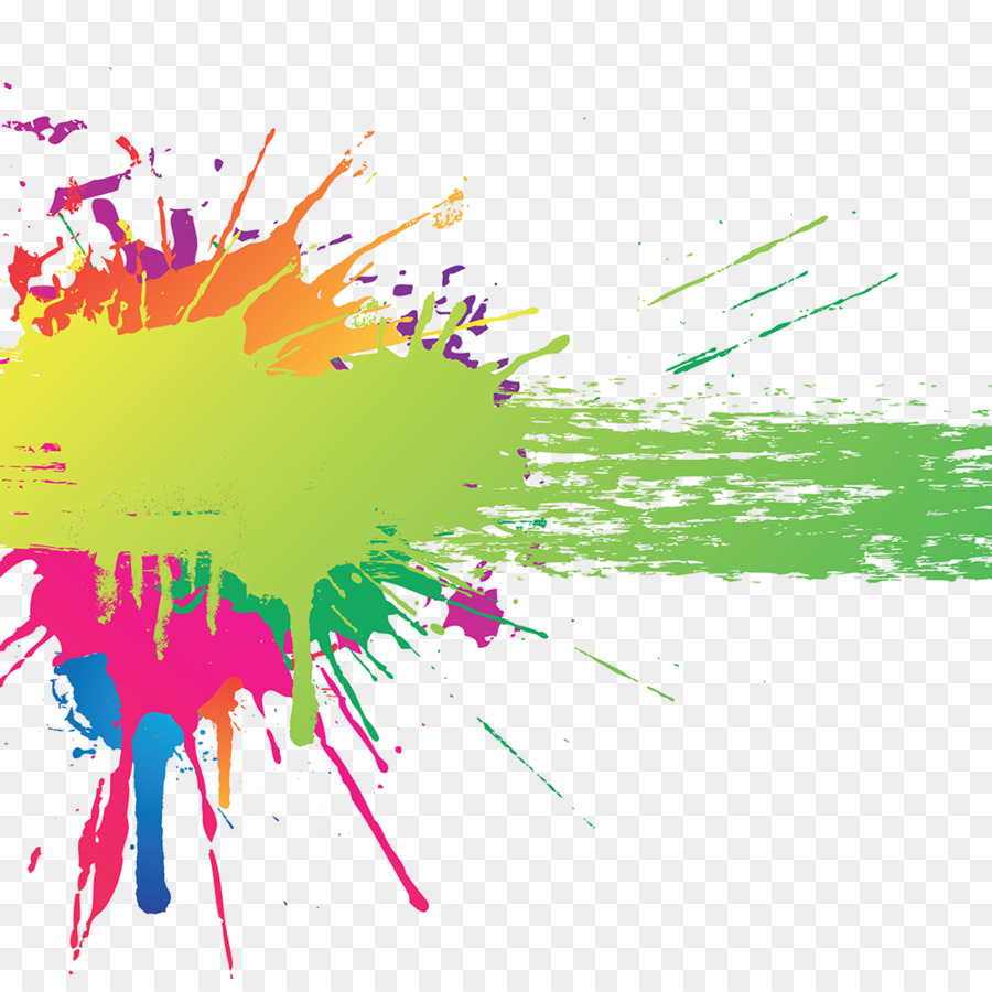 Color Splash Art Clip art - colour splash png download - 999*986 - Free Transparent Color png Download.