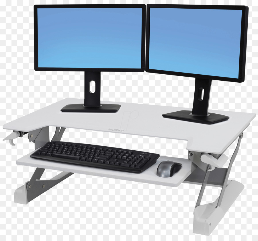 Computer keyboard Laptop Sit-stand desk Workstation - computer monitor png download - 3000*2792 - Free Transparent Computer Keyboard png Download.