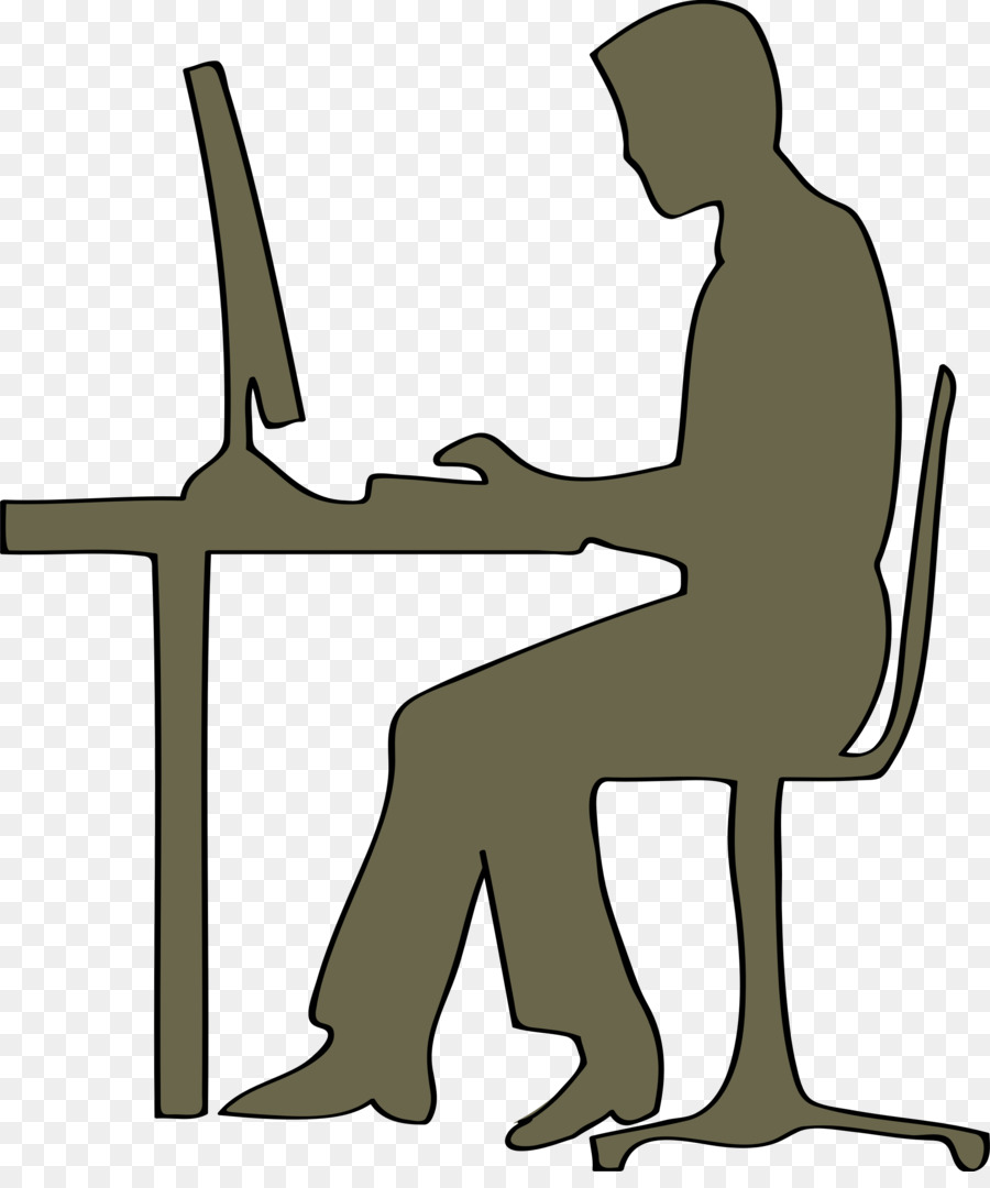 Computer graphics Silhouette Clip art - Desk Silhouette Cliparts png download - 2028*2400 - Free Transparent Computer png Download.