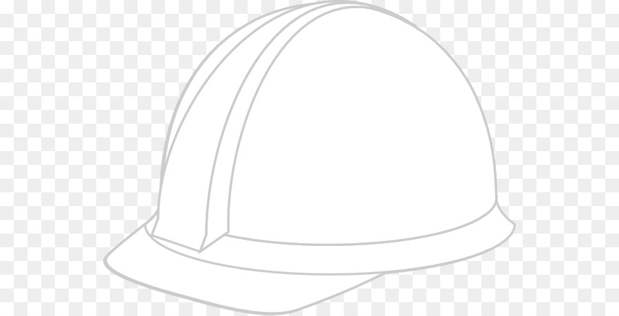 Hard hat White Line art - Construction Hat Cliparts png download - 600*459 - Free Transparent Hat png Download.