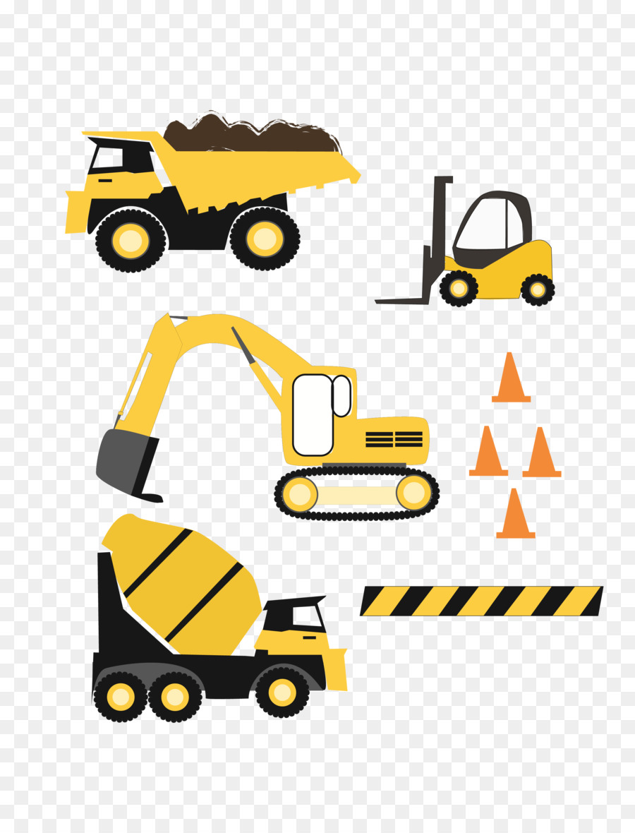 Scalable Vector Graphics Clip art Heavy Machinery Construction Truck - truck png download - 2550*3300 - Free Transparent Heavy Machinery png Download.