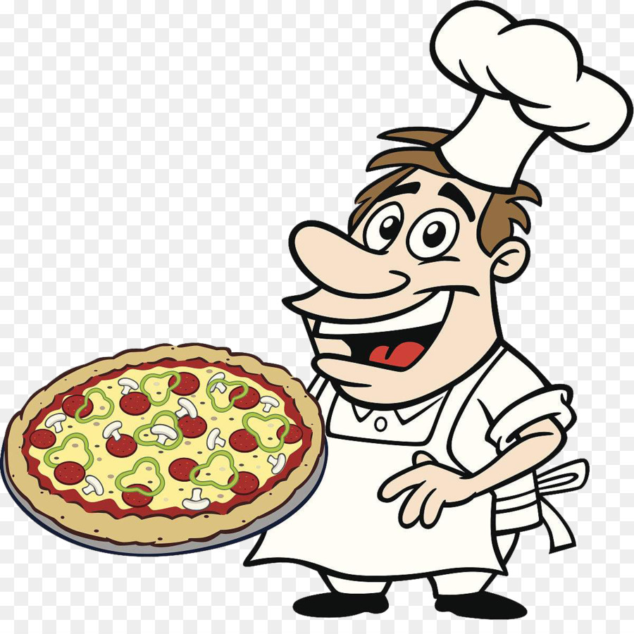 Barbecue Cartoon Chef Cooking - Chef with pizza png download - 1200*1175 - Free Transparent Barbecue png Download.