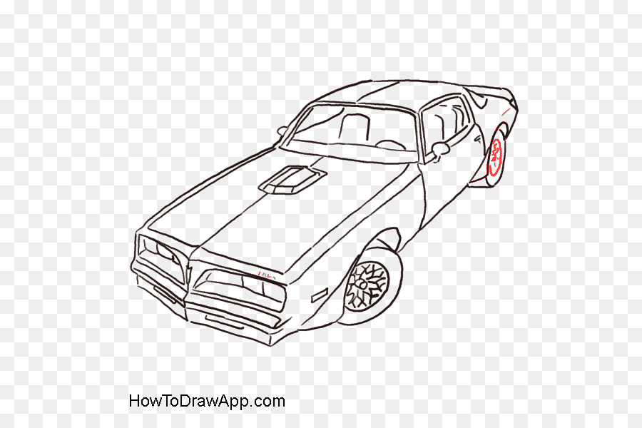 Pontiac Firebird Drawing Line art Car Clip art - car png download - 600*600 - Free Transparent Pontiac Firebird png Download.