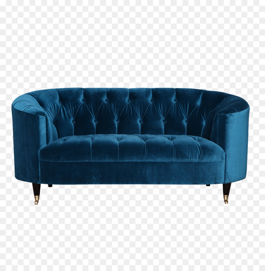 Loveseat Blue Couch - Blue fabric sofa png download - 1035*1050 - Free Transparent Loveseat png Download.