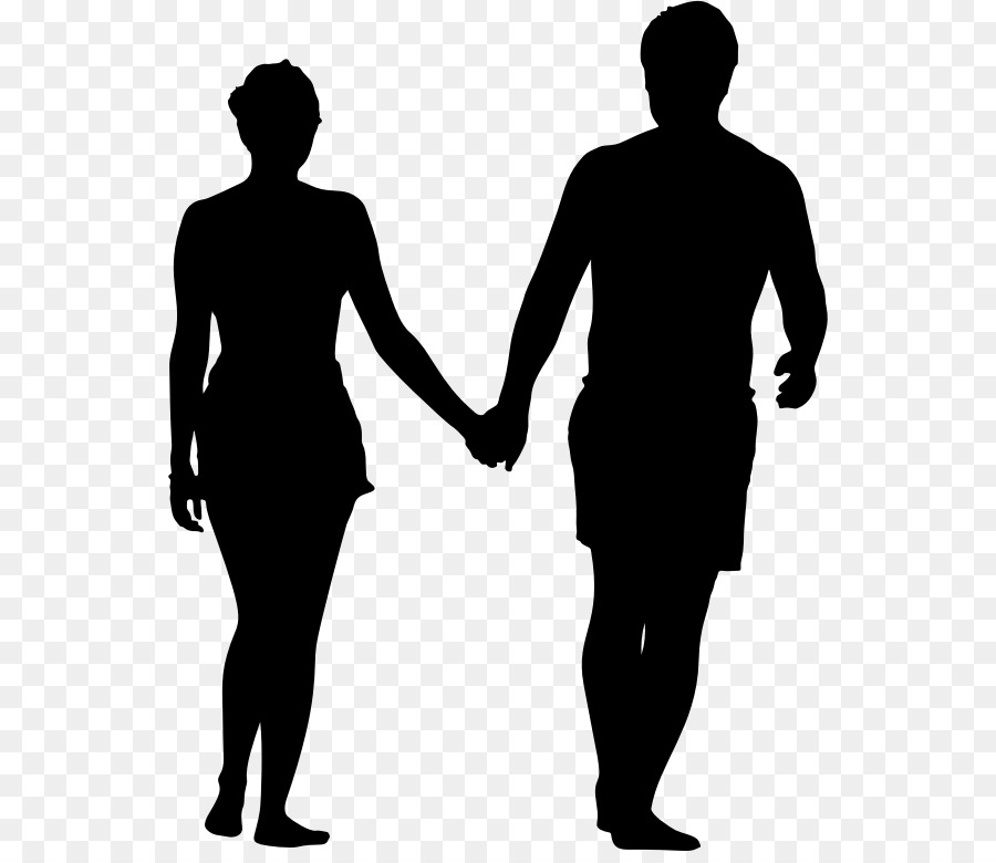 Free Couple Holding Hands Silhouette, Download Free Couple Holding ...