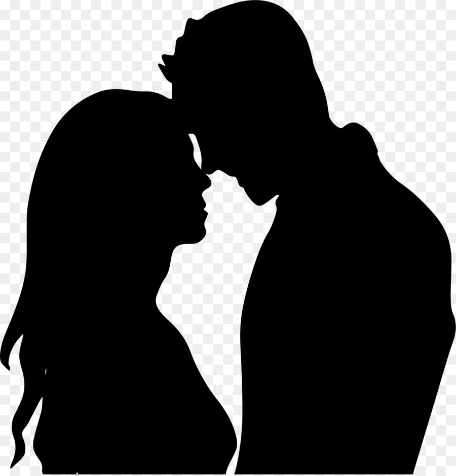 Silhouette couple Romance Clip art - break up png download - 2221*2312 - Free Transparent  png Download.