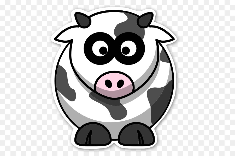 Cattle Little Cow Clip art - cartoon cow png download - 536*600 - Free Transparent Cattle png Download.