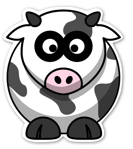 Cattle Little Cow Clip art - cartoon cow png download - 536*600 - Free ...