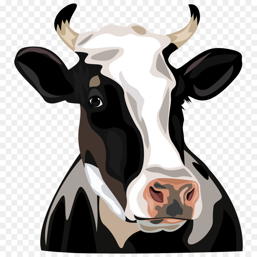 Holstein Friesian cattle Clip art - Cow Head png download - 2000*2000 - Free Transparent Cattle png Download.