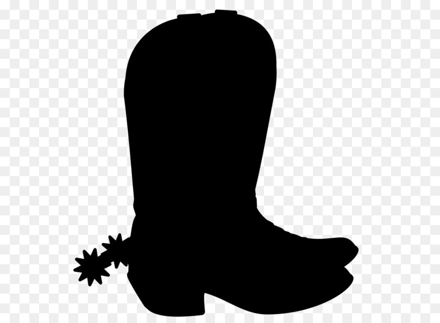 Cowboy boot Black & White - M Shoe Font -  png download - 600*654 - Free Transparent Cowboy Boot png Download.