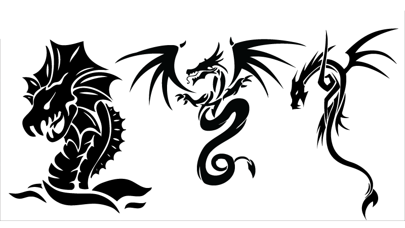 Tattoo Clip Art Clip art - Rune dragon logo png download - 800*450 ...