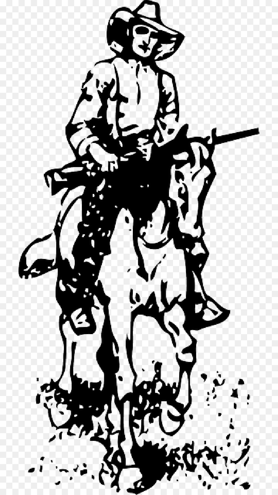 Horse Cowboy Vector graphics Clip art American frontier - color cartoon cow running png download - 800*1600 - Free Transparent Horse png Download.