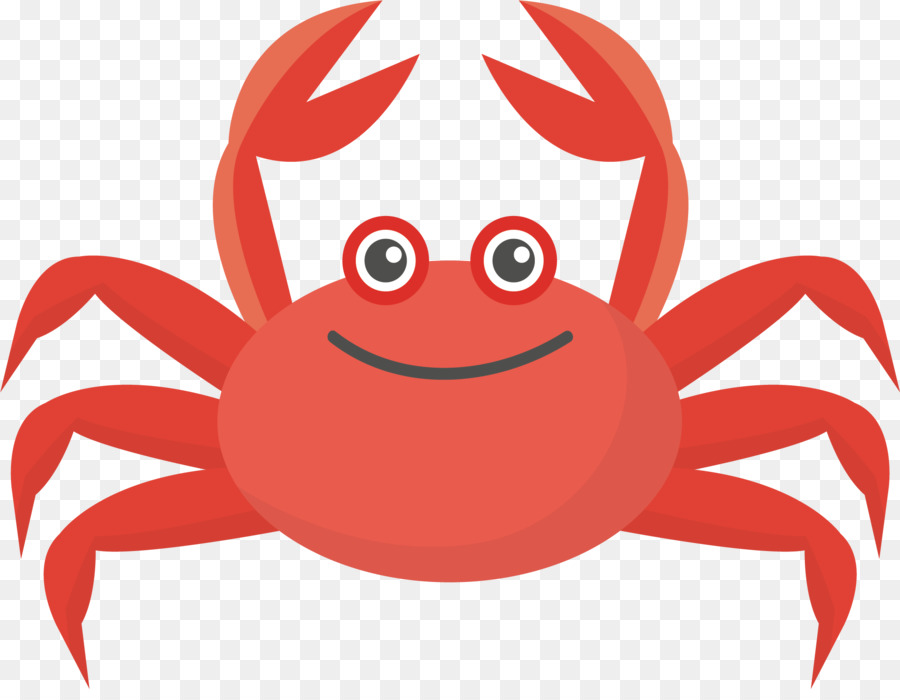 Crab Colorful Run Euclidean vector Illustration - Red crab vector png download - 2043*1563 - Free Transparent Crab png Download.