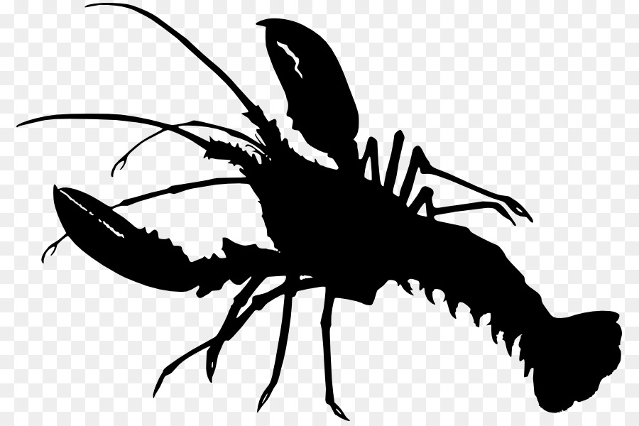 Crayfish as food Lobster Crab Silhouette - lobster png download - 861*597 - Free Transparent Crayfish As Food png Download.
