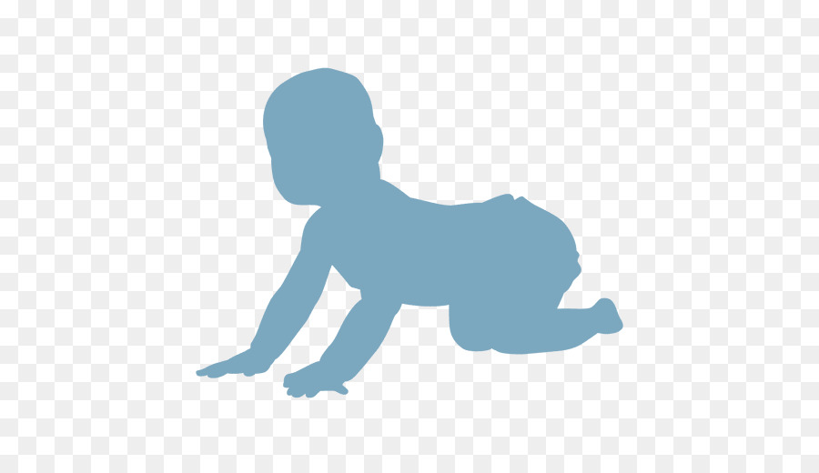 baby crawling silhouette
