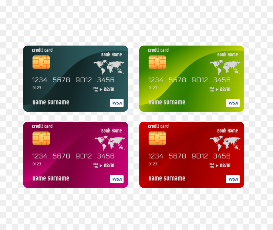 Credit card ATM card Template - Color bank card png download - 3810*3205 - Free Transparent Credit Card png Download.