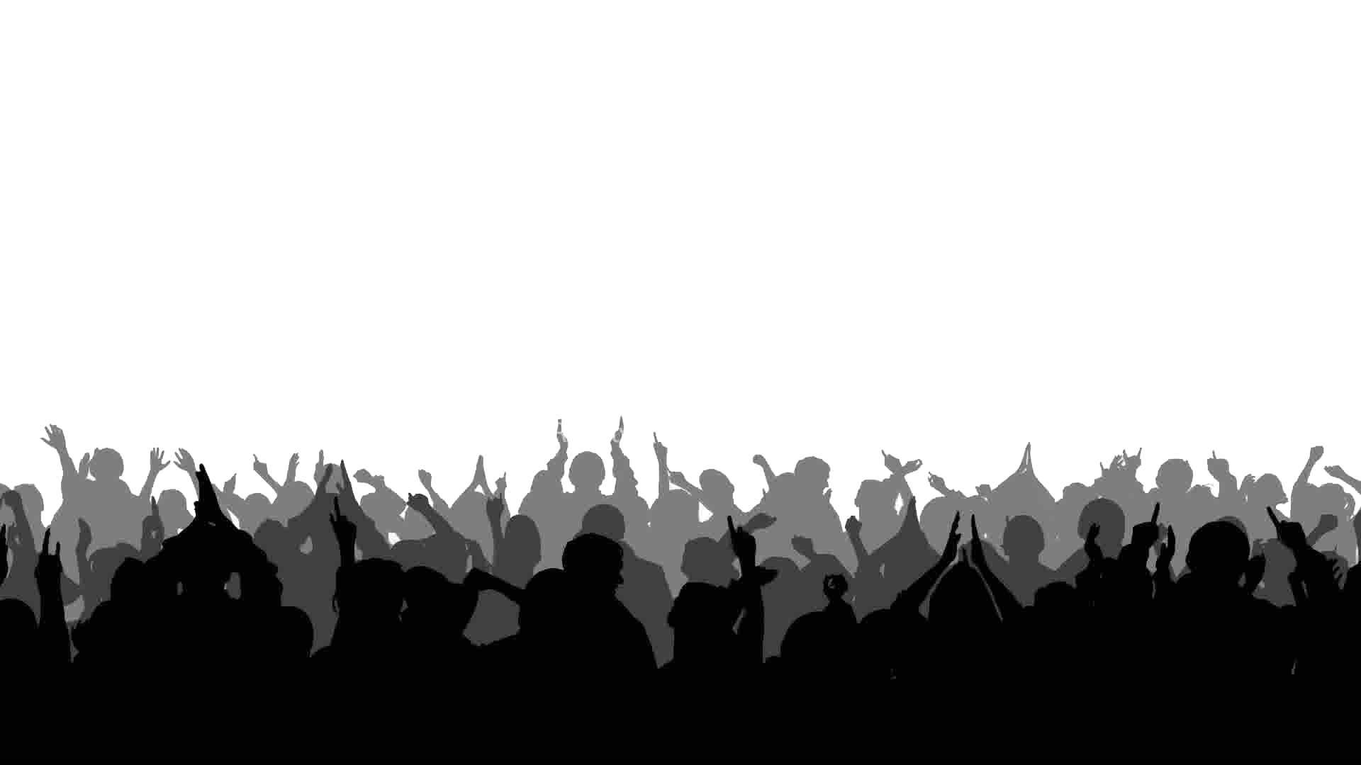 Silhouette Stock footage Crowd Clip art - crowd png download - 1920* ...