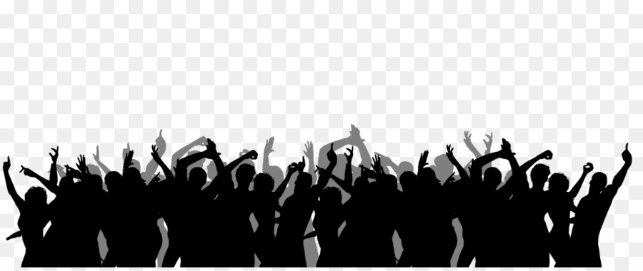 Crowd Silhouette - audience silhouette png download - 960*400 - Free Transparent Crowd png Download.