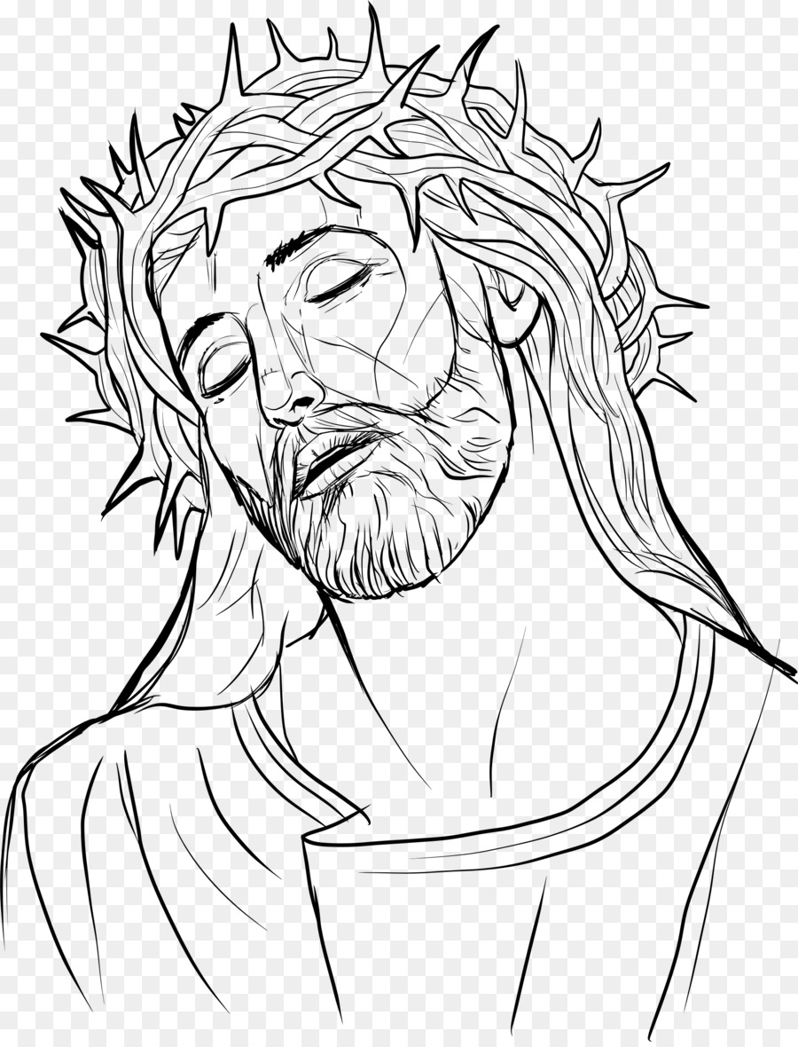 Drawing Crown of thorns Line art Religion - Jesus png download - 1774*2314 - Free Transparent Drawing png Download.