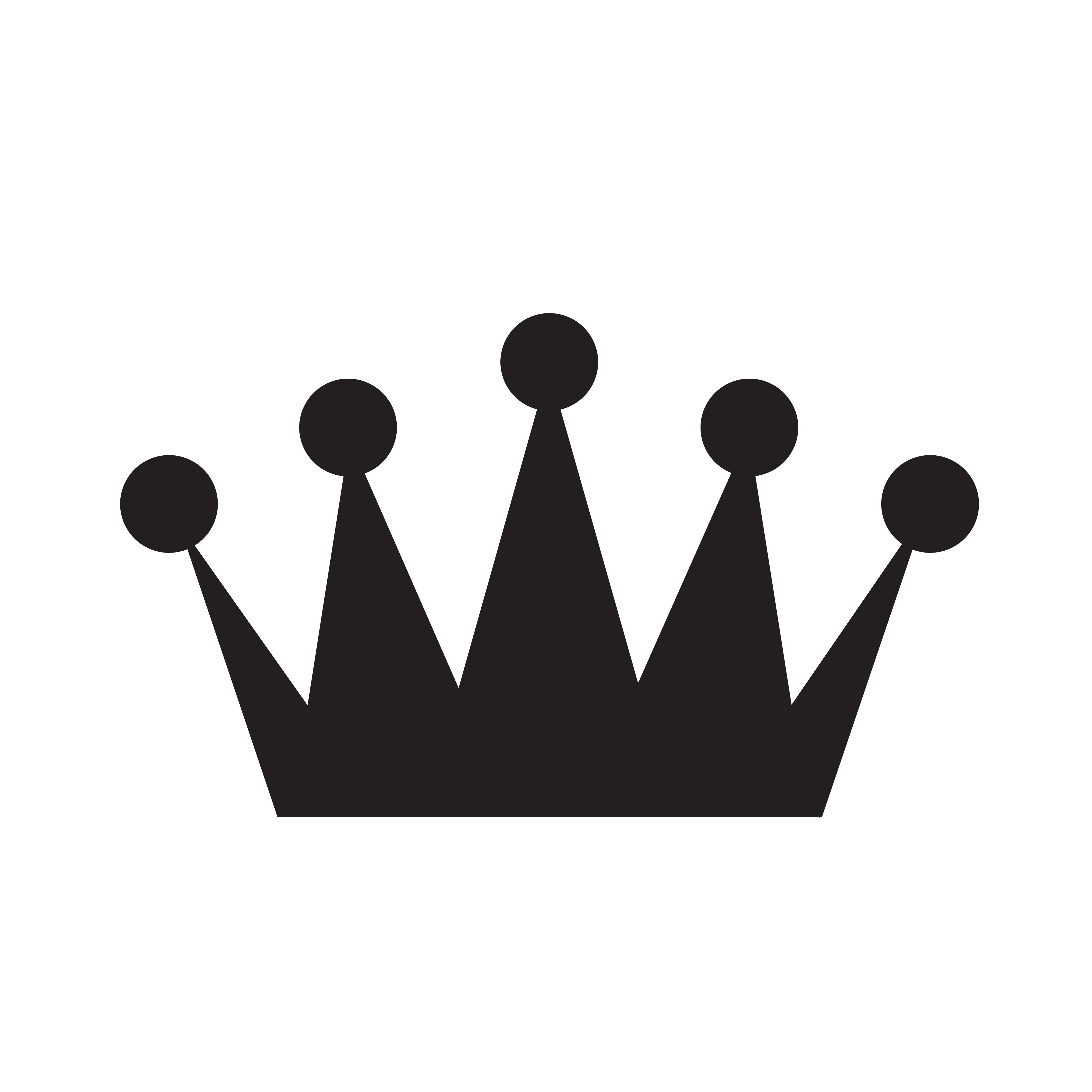 transparent crown silhouette
