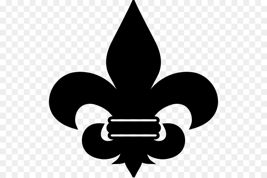 Fleur-de-lis Scouting Cub Scout Clip art - Three-dimensional black png download - 570*598 - Free Transparent Fleurdelis png Download.