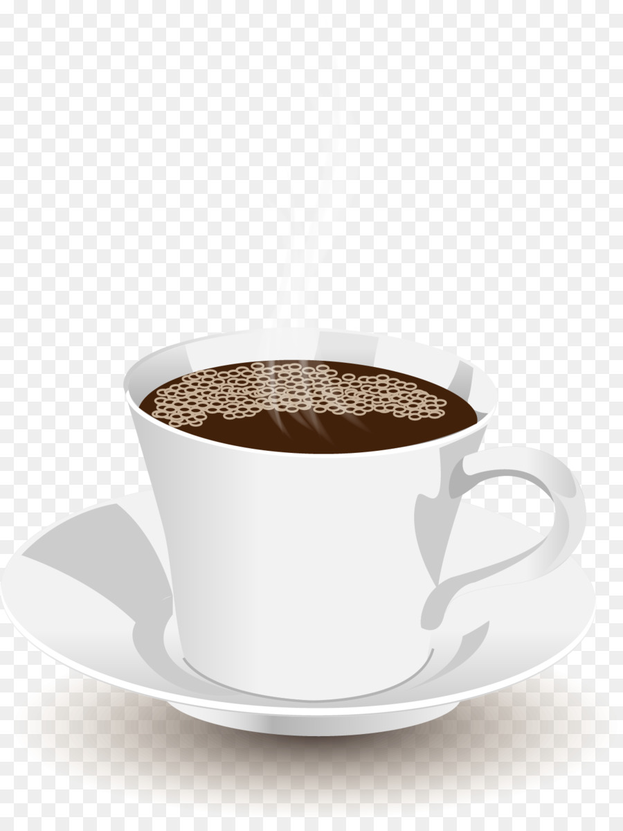White coffee Coffee cup Coffee milk Saucer - Vector Hand-painted coffee png download - 1190*1566 - Free Transparent White Coffee png Download.