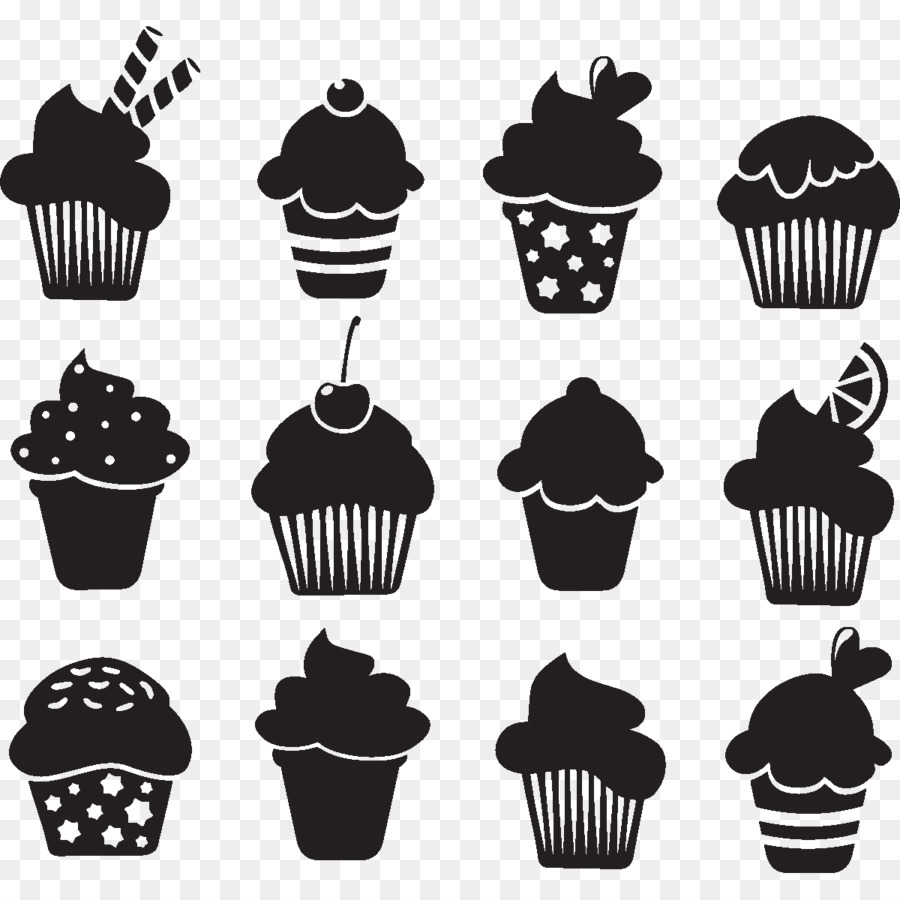 Cupcakes and Muffins Cupcakes and Muffins Silhouette - Silhouette png download - 1200*1200 - Free Transparent Cupcake png Download.
