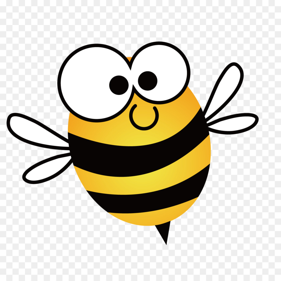 European dark bee Honey bee Beehive Clip art - Cute cartoon bee png download - 1276*1276 - Free Transparent Bee png Download.