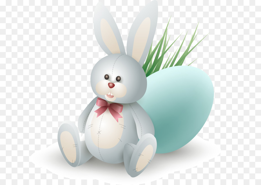 Easter Bunny Rabbit Illustration - Vector realistic illustration Cartoon cute bunny png download - 900*640 - Free Transparent Easter Bunny png Download.
