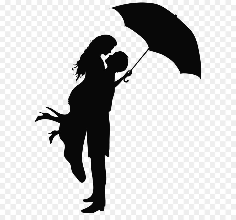 Romance Drawing Clip art - Romantic Couple Silhouettes PNG Clip Art Image png download - 6315*8000 - Free Transparent Romance png Download.