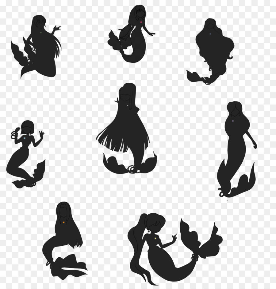 The Little Mermaid Lucia Nanami Silhouette Mermaid Melody Pichi Pichi Pitch - rock band live performances vector silhouettes png download - 1024*1069 - Free Transparent Mermaid png Download.