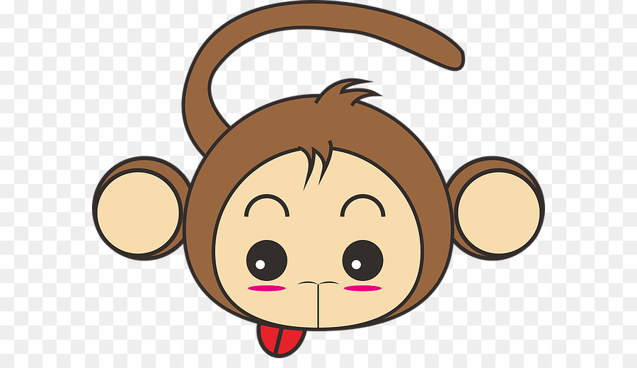 Monkey Cartoon Cuteness - Cute monkey png download - 640*506 - Free Transparent  png Download.