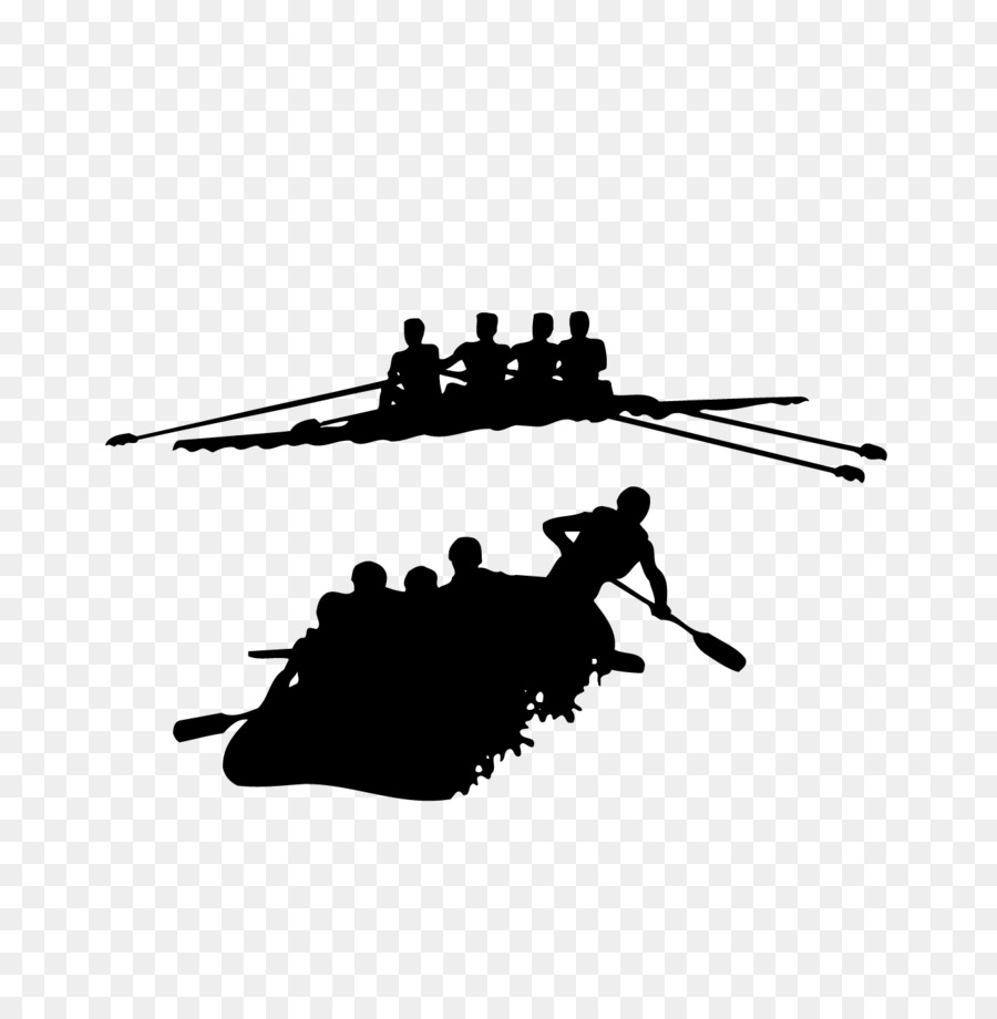 Rafting Silhouette Kayak Clip art - Boating Silhouette png download - 1308*1319 - Free Transparent Rafting png Download.
