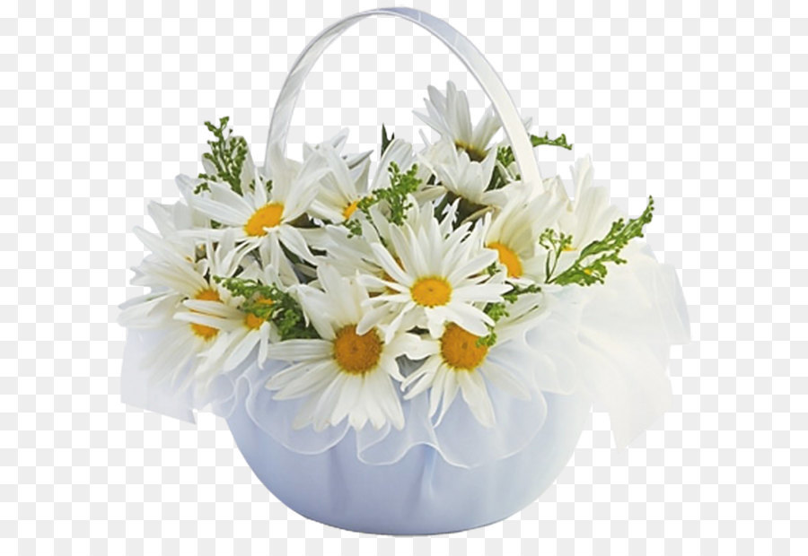 Flower Basket Clip art - Basket with Daisies Transparent Clipart png download - 1000*939 - Free Transparent Flower png Download.