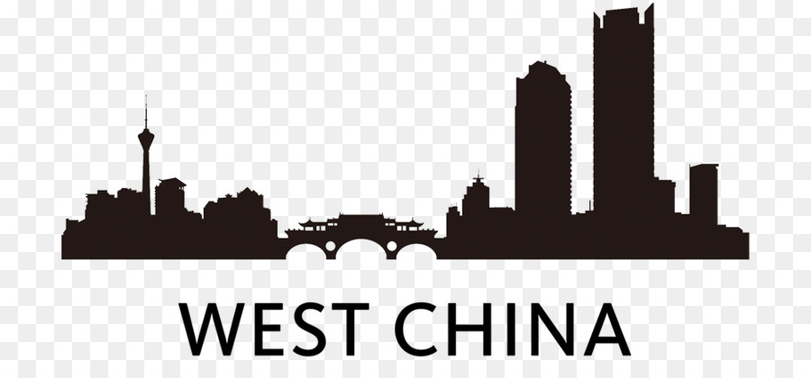 Skyline Beijing Chengdu Silhouette - Silhouette png download - 1000*464 - Free Transparent Skyline png Download.