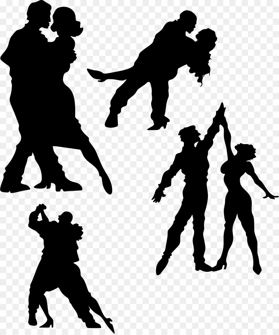 Dance party Silhouette Clip art - Silhouette png download - 604*480 - Free Transparent Dance png Download.