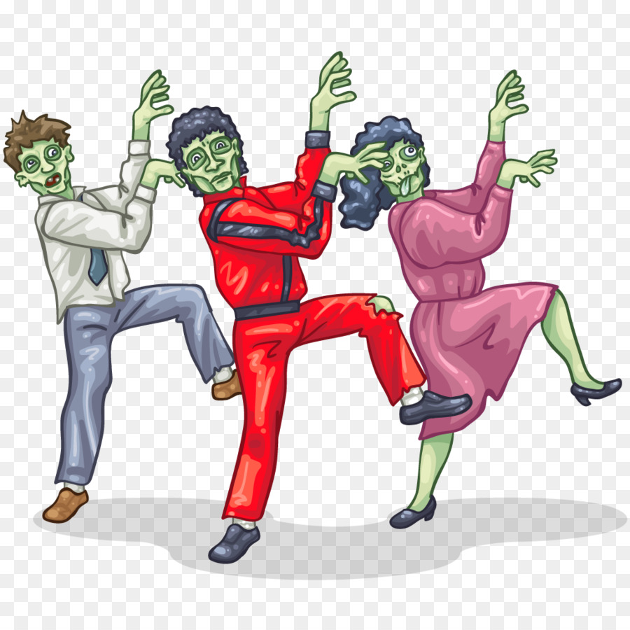 Dance Thriller Art Flash mob - dancing png download - 1024*1024 - Free Transparent  png Download.